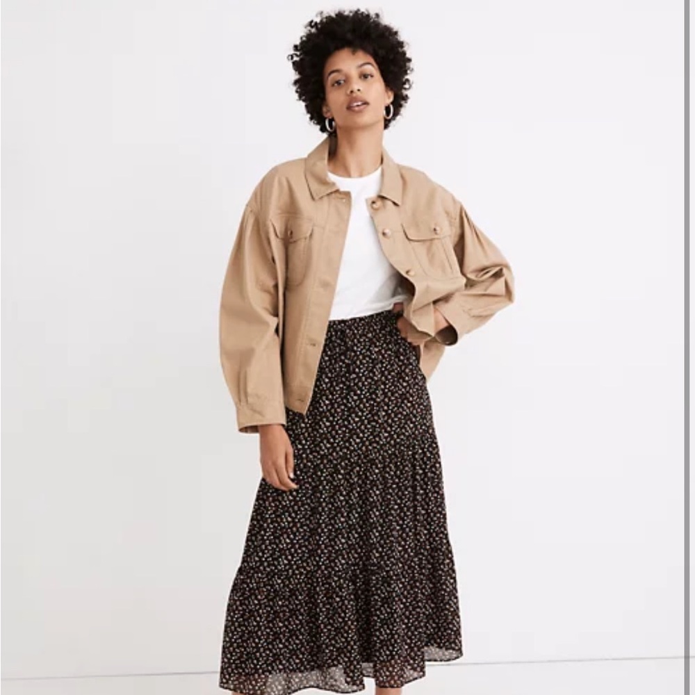 Madewell Pleat-Sleeve Military Jacket SEED KHAKI
